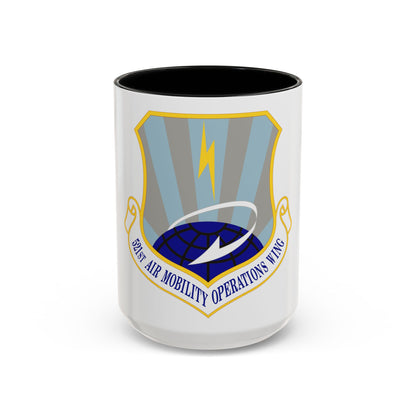 521st Air Mobility Operations Wing (U.S. Air Force) Accent Coffee Mug
