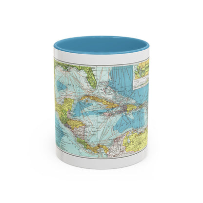 Central America (1913) (Map) Accent Coffee Mug
