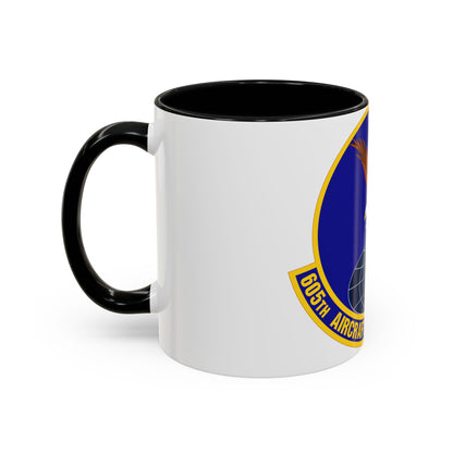 605 Aircraft Maintenance Squadron AMC (U.S. Air Force) Accent Coffee Mug