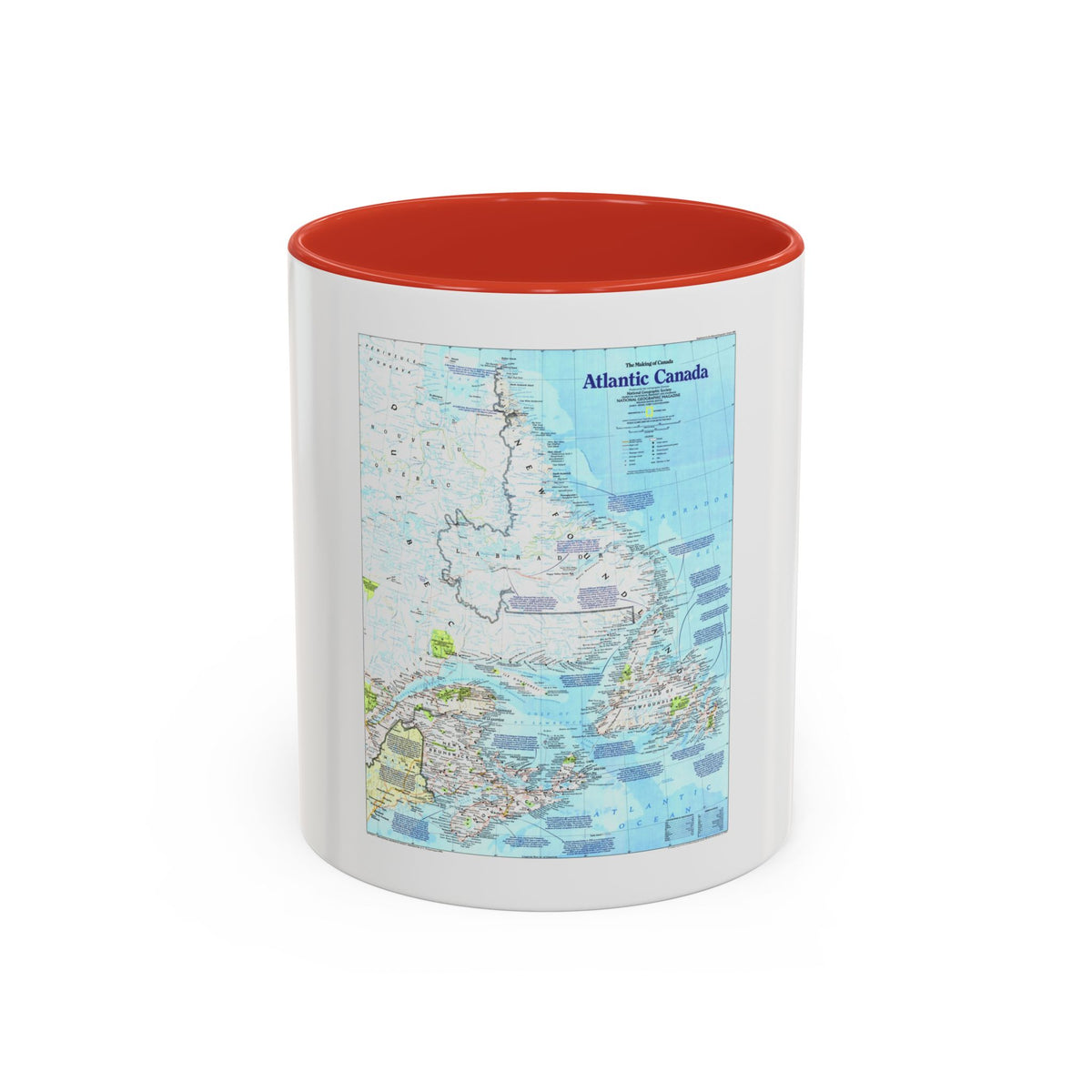 Canada - Atlantic 1 (1992) (Map) Accent Coffee Mug