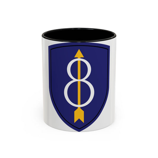 8th Infantry Division patch (U.S. Army) Accent Coffee Mug