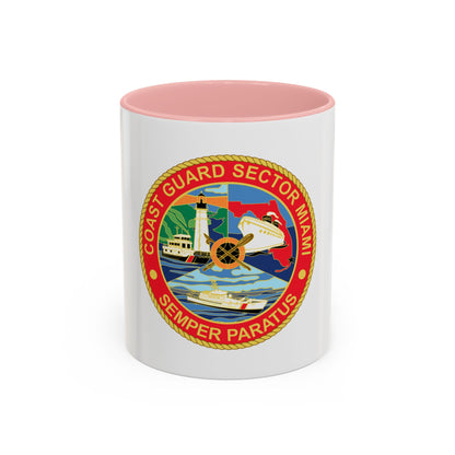 USCG Sector Miami (U.S. Coast Guard) Accent Coffee Mug