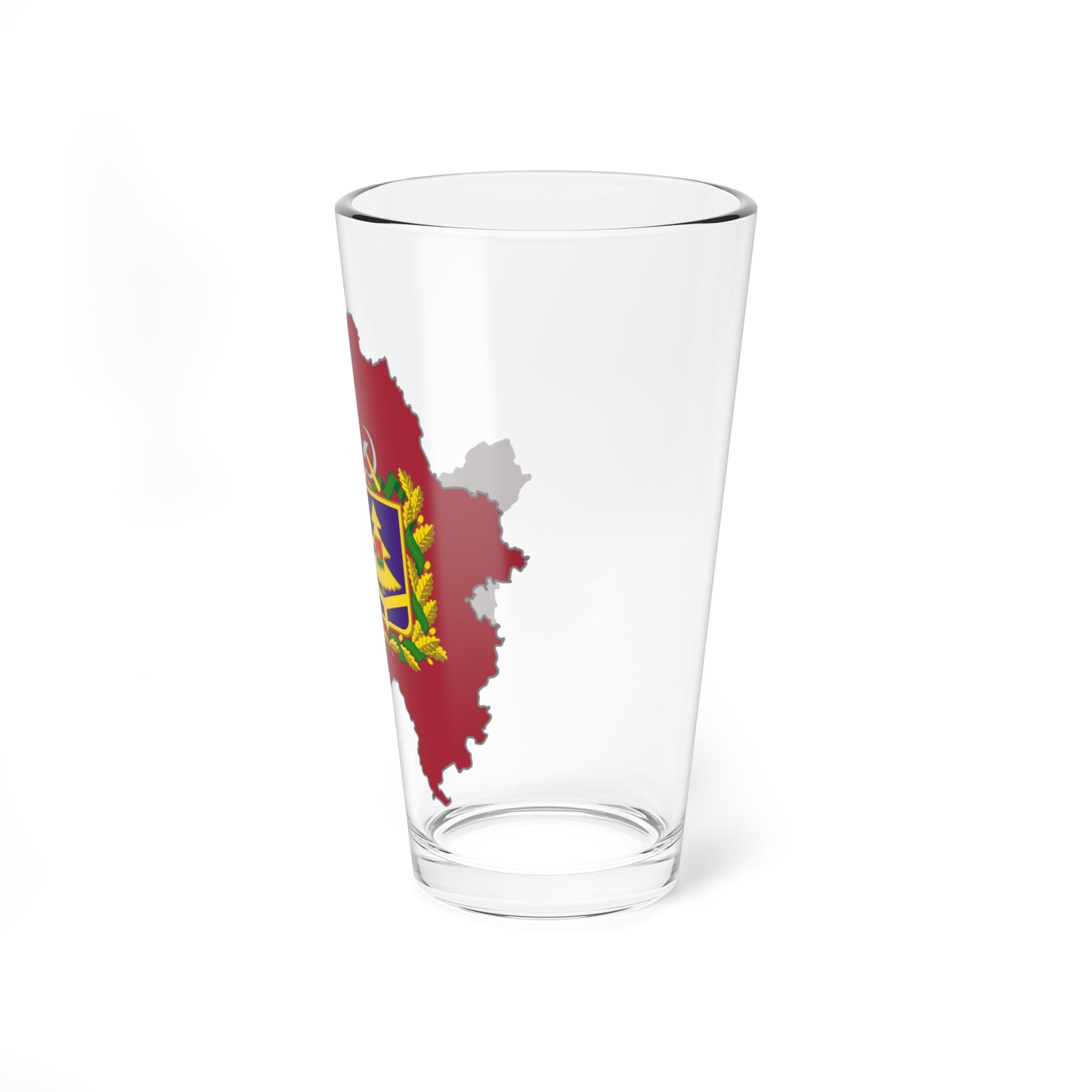 Flag map of Bryansk Oblast (Russia) Pint Glass 16oz