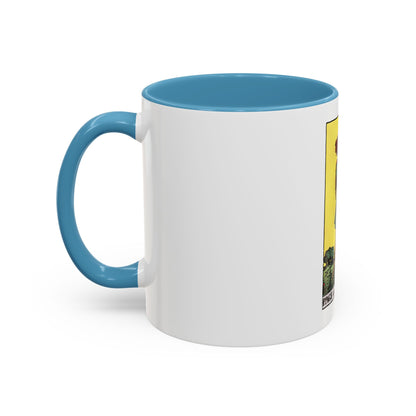 The Page of Pentacles (Tarot Card) Accent Coffee Mug