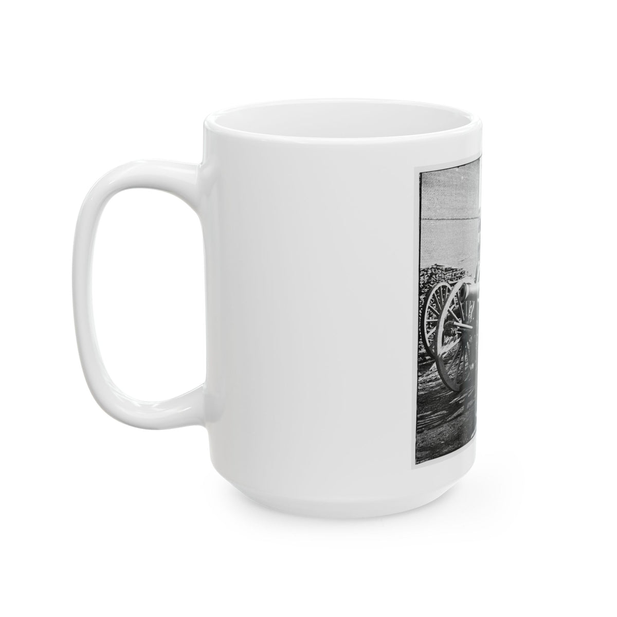 Unknown Location. 6-Pdr. Field Gun, Model 1841 (U.S. Civil War) White Coffee Mug