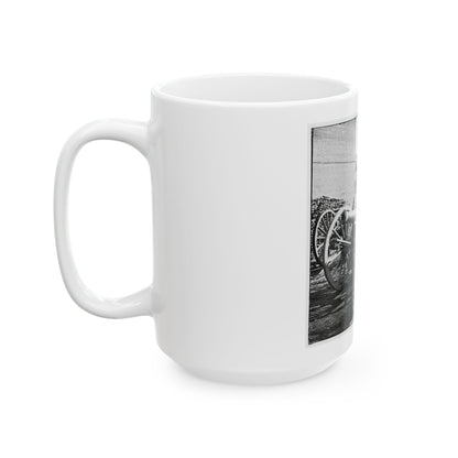 Unknown Location. 6-Pdr. Field Gun, Model 1841 (U.S. Civil War) White Coffee Mug