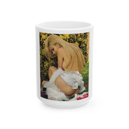 Pamela Tiffin #181 - Playboy February '69 Photo (Vintage Female Icon) White Coffee Mug-15oz-Go Mug Yourself