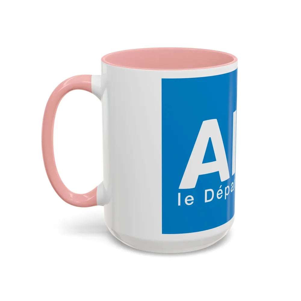 Flag of Ain France - Accent Coffee Mug-Go Mug Yourself