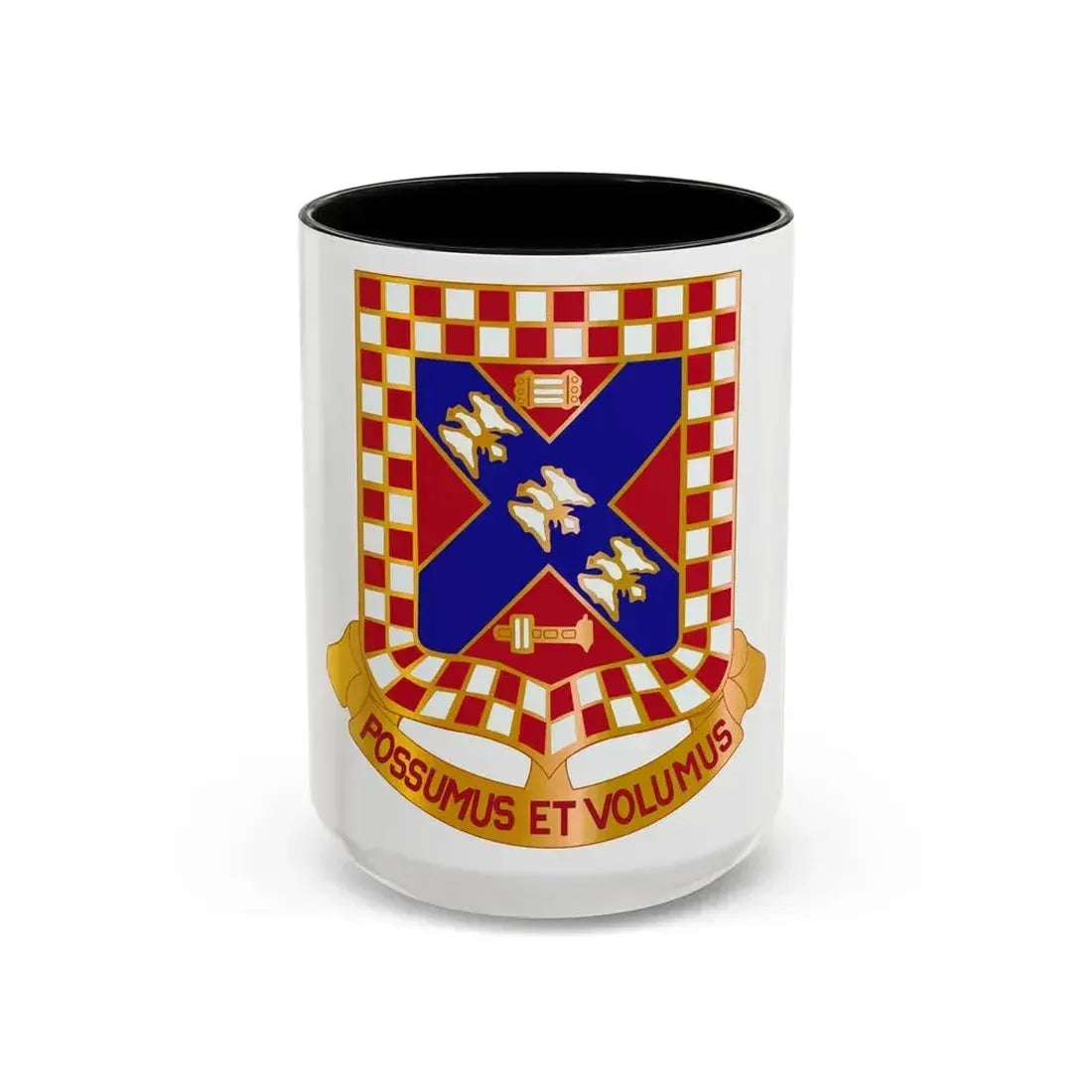140th Field Artillery Battalion (U.S. Army) Accent Coffee Mug 15oz Black - Go Mug Yourself