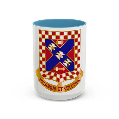 140th Field Artillery Battalion (U.S. Army) Accent Coffee Mug 15oz Light Blue - Go Mug Yourself