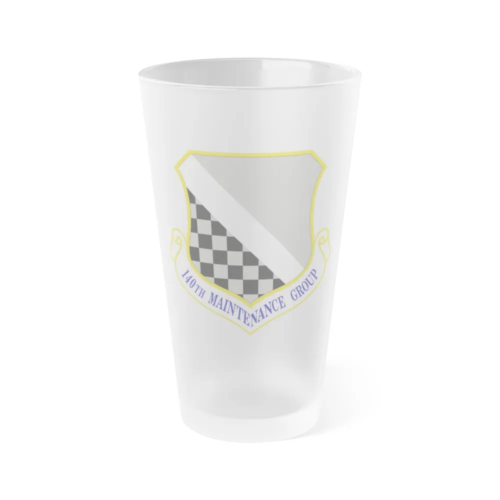 140th Maintenance Group (U.S. Air Force) Frosted Pint Glass 16oz-16oz-Frosted-Go Mug Yourself