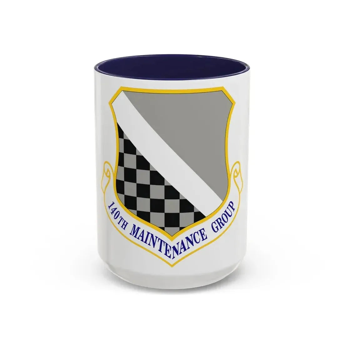 140th Maintenance Group (U.S. Air Force) Accent Coffee Mug 15oz Navy - Go Mug Yourself