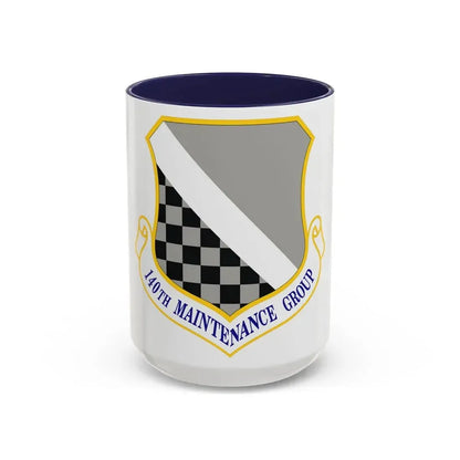 140th Maintenance Group (U.S. Air Force) Accent Coffee Mug 15oz Navy - Go Mug Yourself