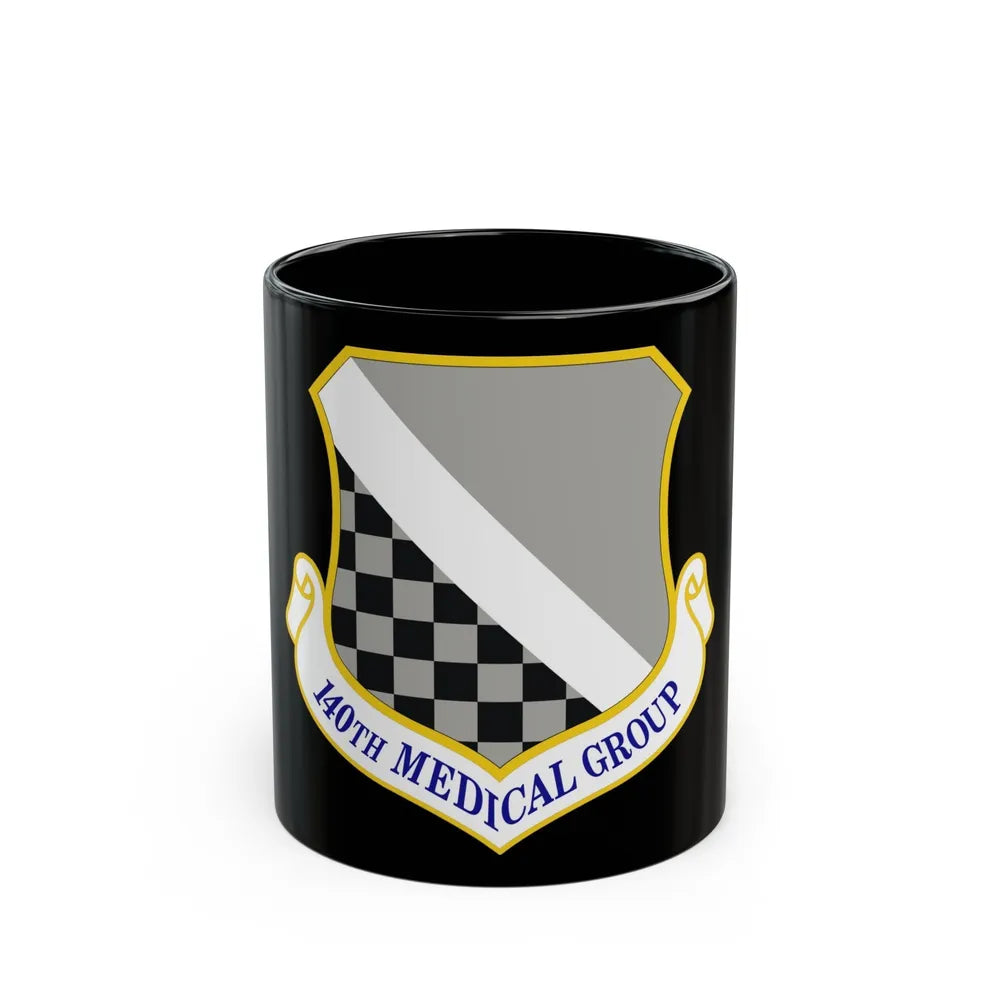 140th Medical Group (U.S. Air Force) Black Coffee Mug-11oz-Go Mug Yourself