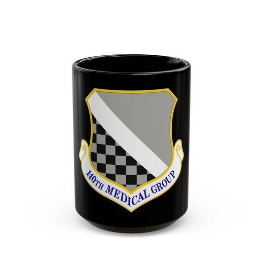 140th Medical Group (U.S. Air Force) Black Coffee Mug-15oz-Go Mug Yourself