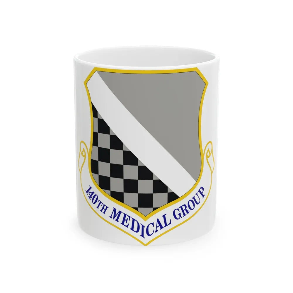 140th Medical Group (U.S. Air Force) White Coffee Mug-11oz-Go Mug Yourself