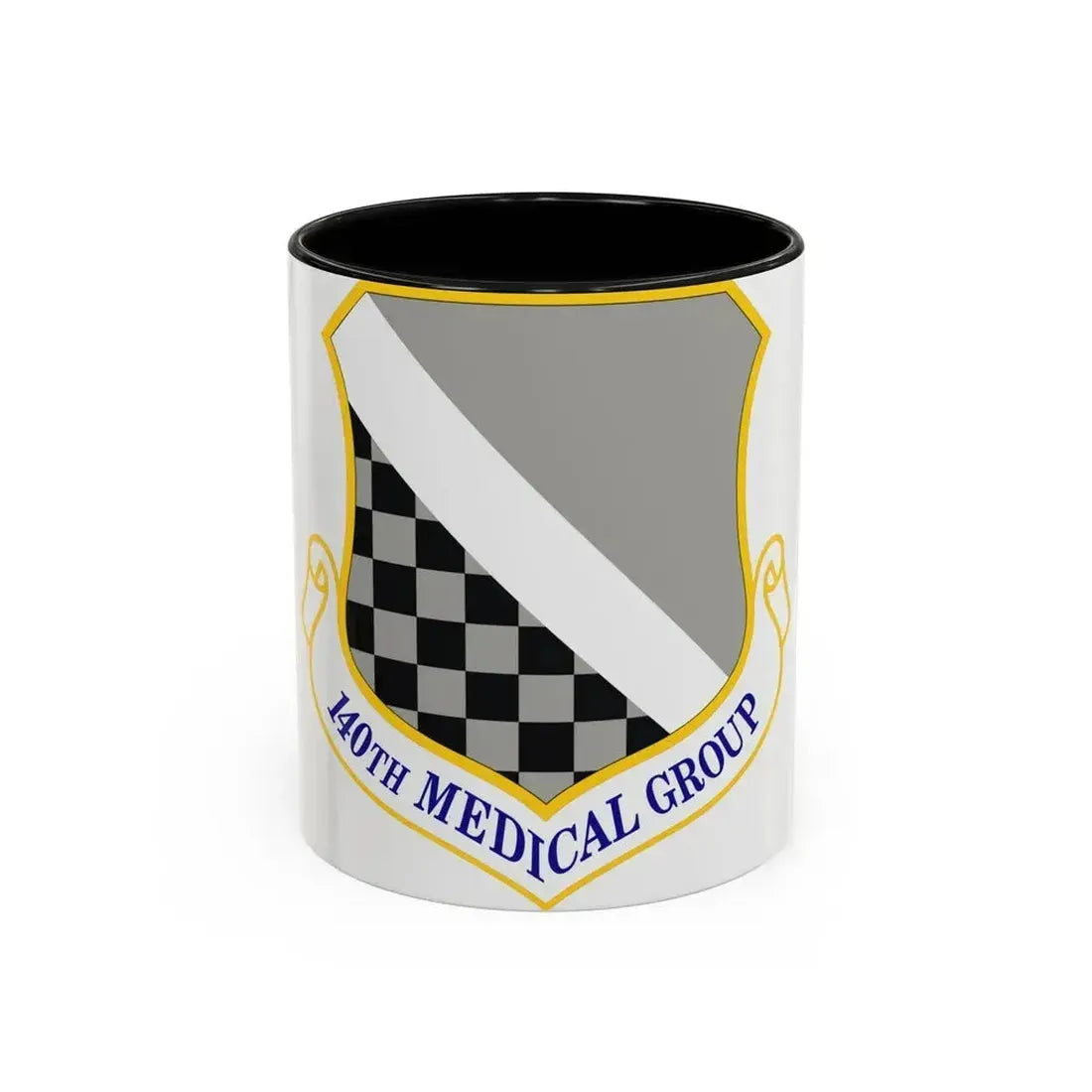 140th Medical Group (U.S. Air Force) Accent Coffee Mug 11oz Black - Go Mug Yourself