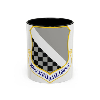 140th Medical Group (U.S. Air Force) Accent Coffee Mug 11oz Black - Go Mug Yourself