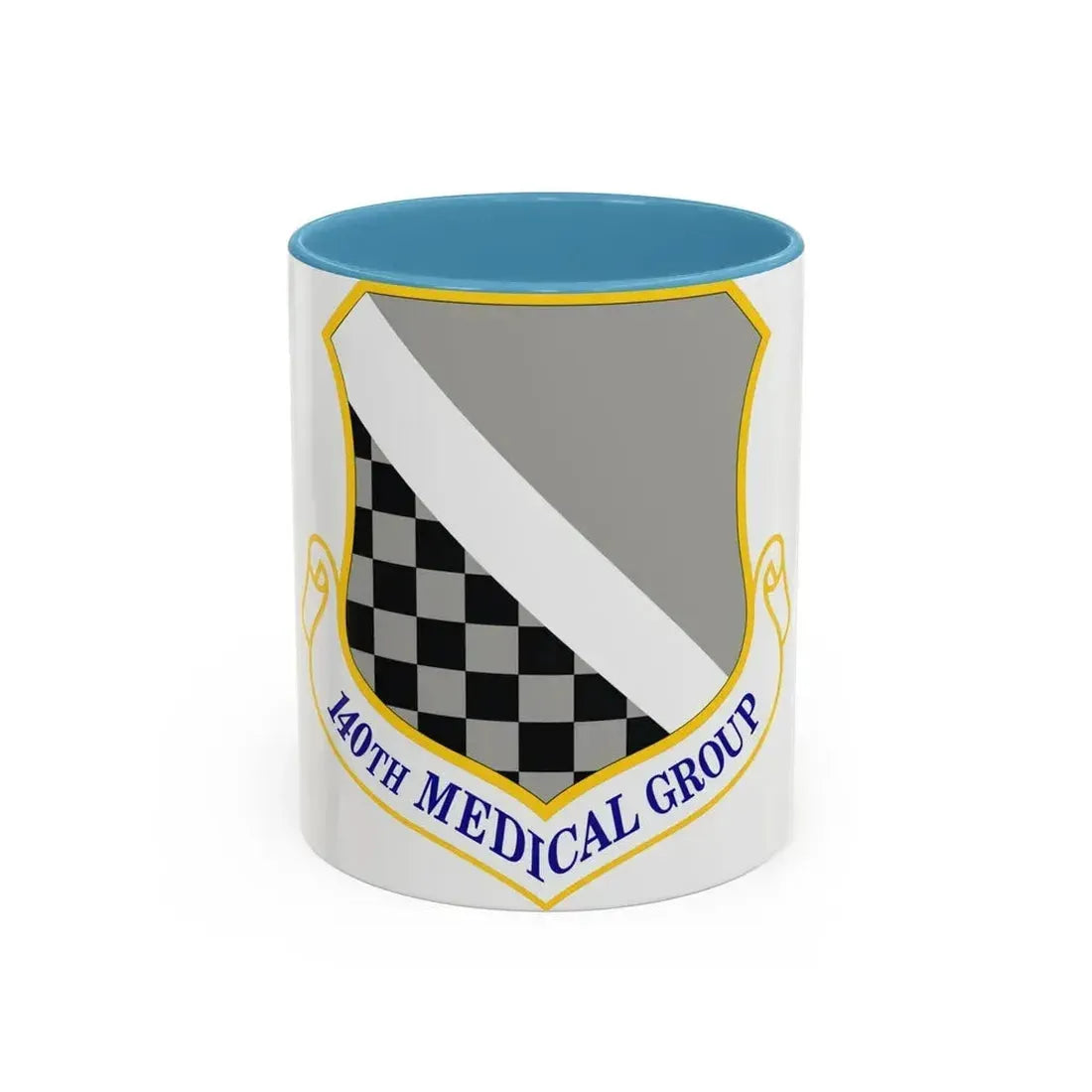 140th Medical Group (U.S. Air Force) Accent Coffee Mug 11oz Light Blue - Go Mug Yourself