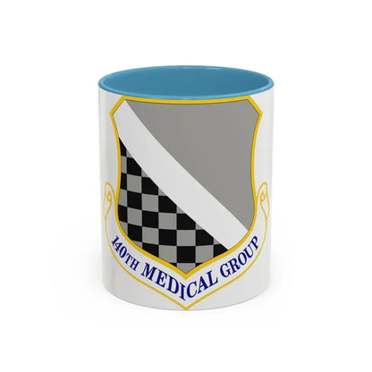 140th Medical Group (U.S. Air Force) Accent Coffee Mug 11oz Light Blue - Go Mug Yourself