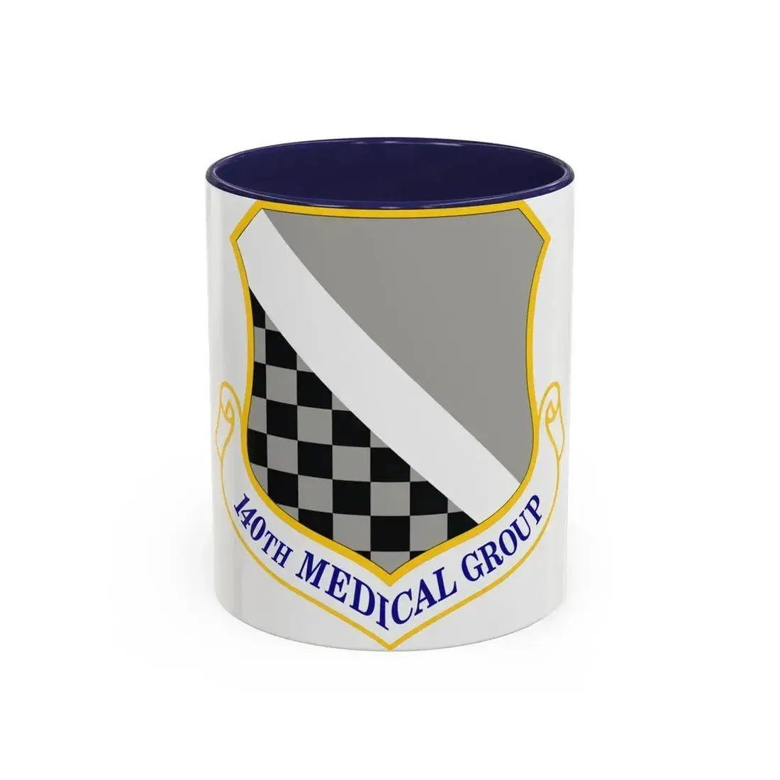 140th Medical Group (U.S. Air Force) Accent Coffee Mug 11oz Navy - Go Mug Yourself