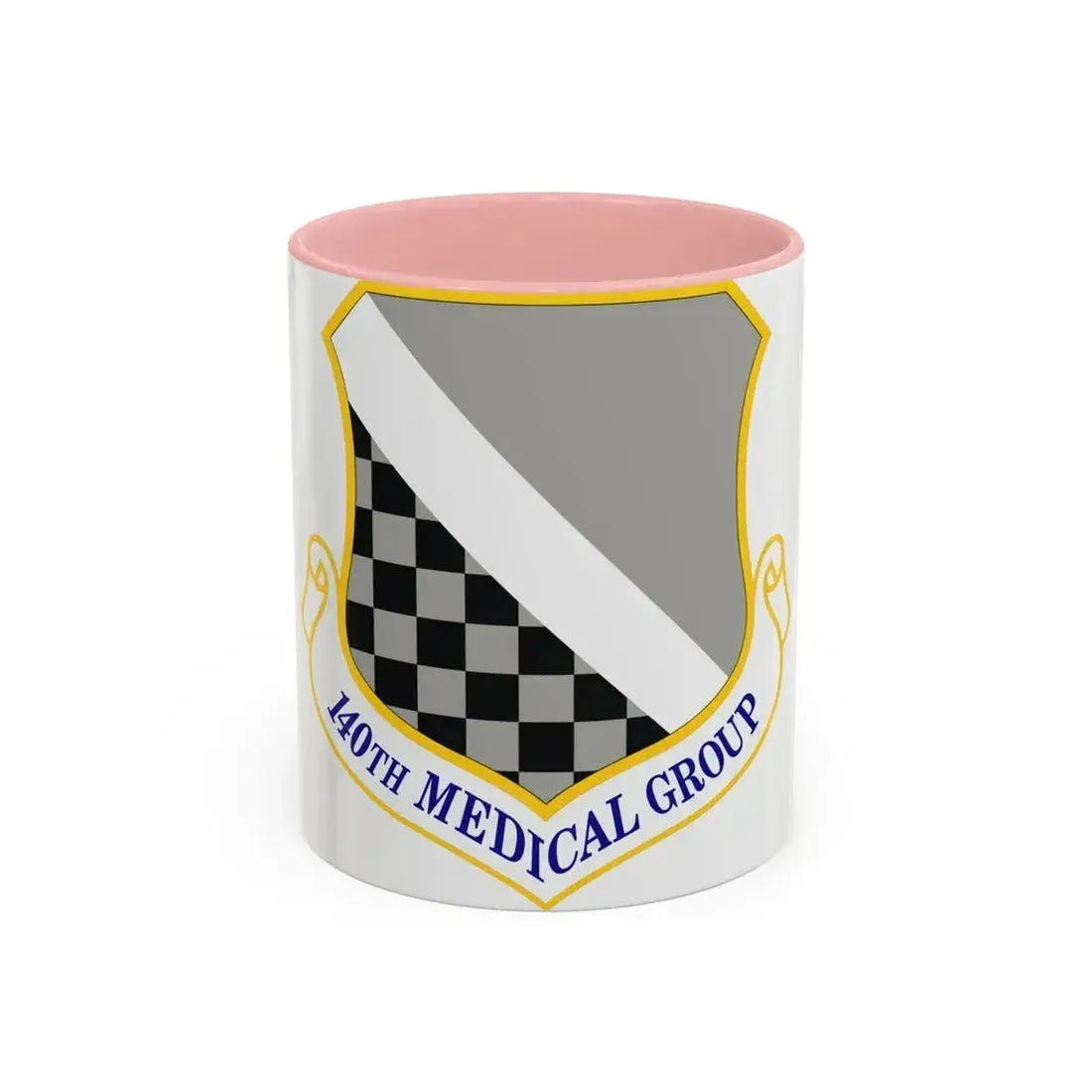 140th Medical Group (U.S. Air Force) Accent Coffee Mug 11oz Pink - Go Mug Yourself