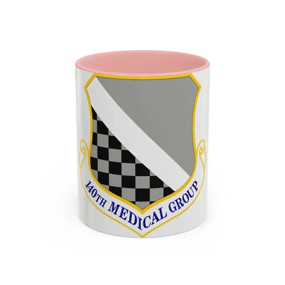 140th Medical Group (U.S. Air Force) Accent Coffee Mug 11oz Pink - Go Mug Yourself