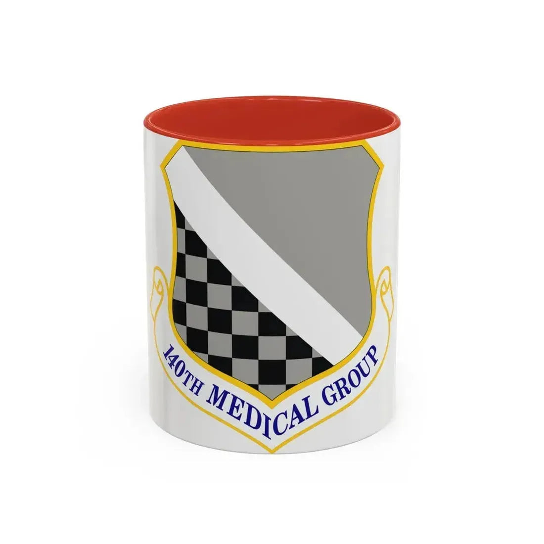 140th Medical Group (U.S. Air Force) Accent Coffee Mug 11oz Red - Go Mug Yourself