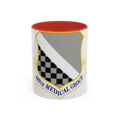 140th Medical Group (U.S. Air Force) Accent Coffee Mug 11oz Red - Go Mug Yourself