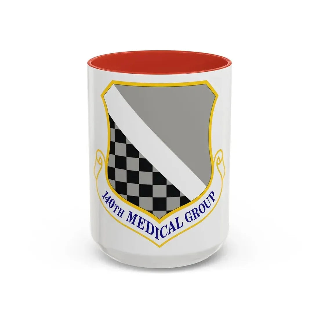 140th Medical Group (U.S. Air Force) Accent Coffee Mug 15oz Red - Go Mug Yourself