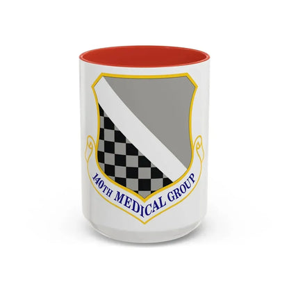 140th Medical Group (U.S. Air Force) Accent Coffee Mug 15oz Red - Go Mug Yourself