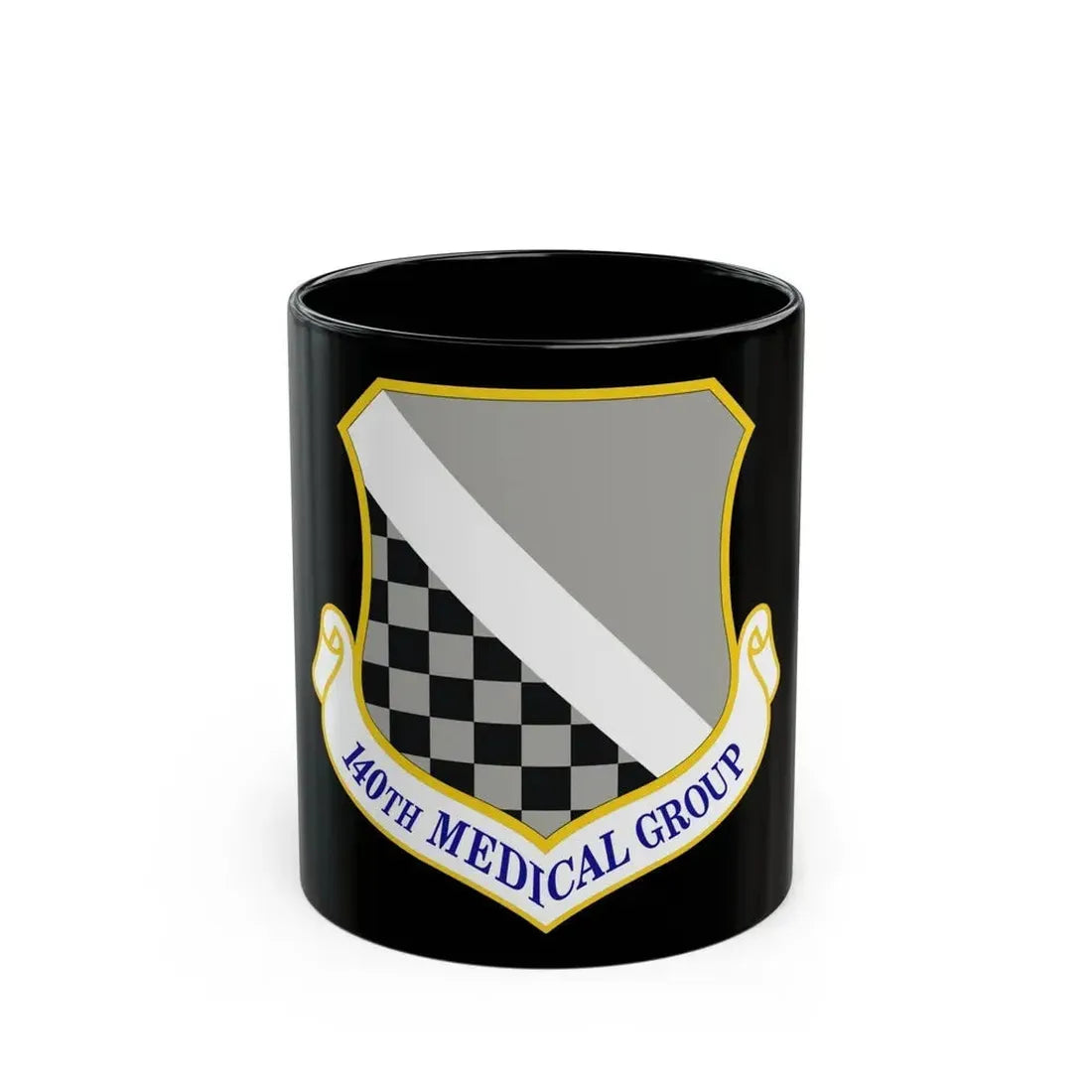 140th Medical Group (U.S. Air Force) Black Coffee Mug 11oz - Go Mug Yourself
