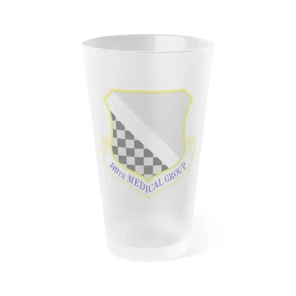 140th Medical Group (U.S. Air Force) Frosted Pint Glass 16oz 16oz Frosted - Go Mug Yourself