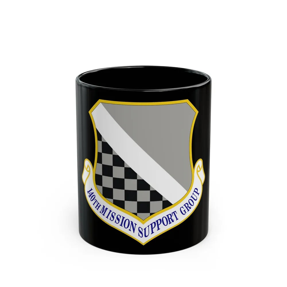 140th Mission Support Group (U.S. Air Force) Black Coffee Mug-11oz-Go Mug Yourself