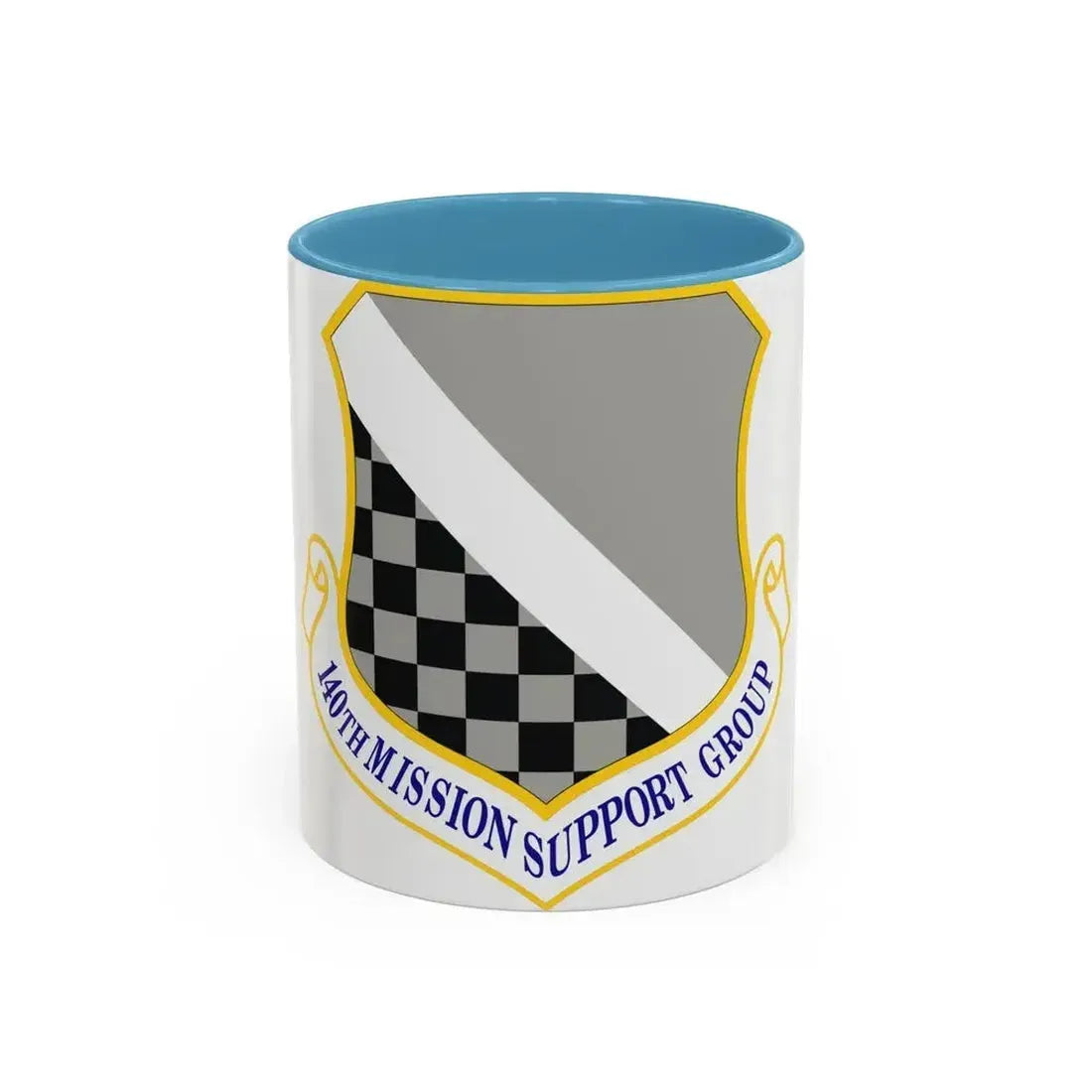 140th Mission Support Group (U.S. Air Force) Accent Coffee Mug 11oz Light Blue - Go Mug Yourself