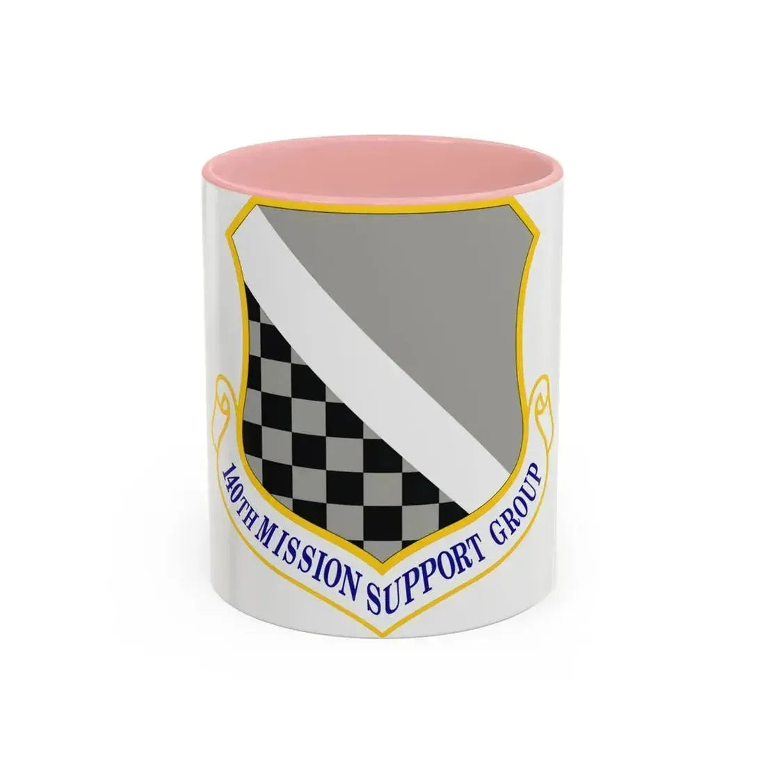 140th Mission Support Group (U.S. Air Force) Accent Coffee Mug 11oz Pink - Go Mug Yourself
