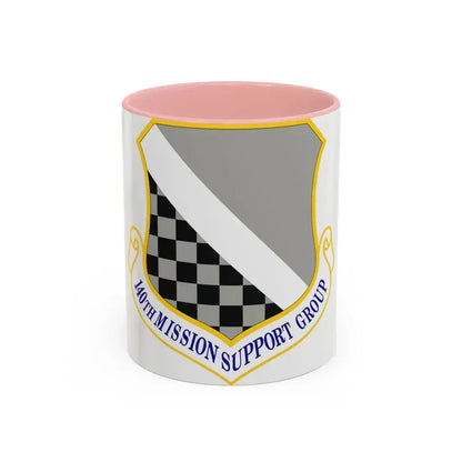 140th Mission Support Group (U.S. Air Force) Accent Coffee Mug 11oz Pink - Go Mug Yourself