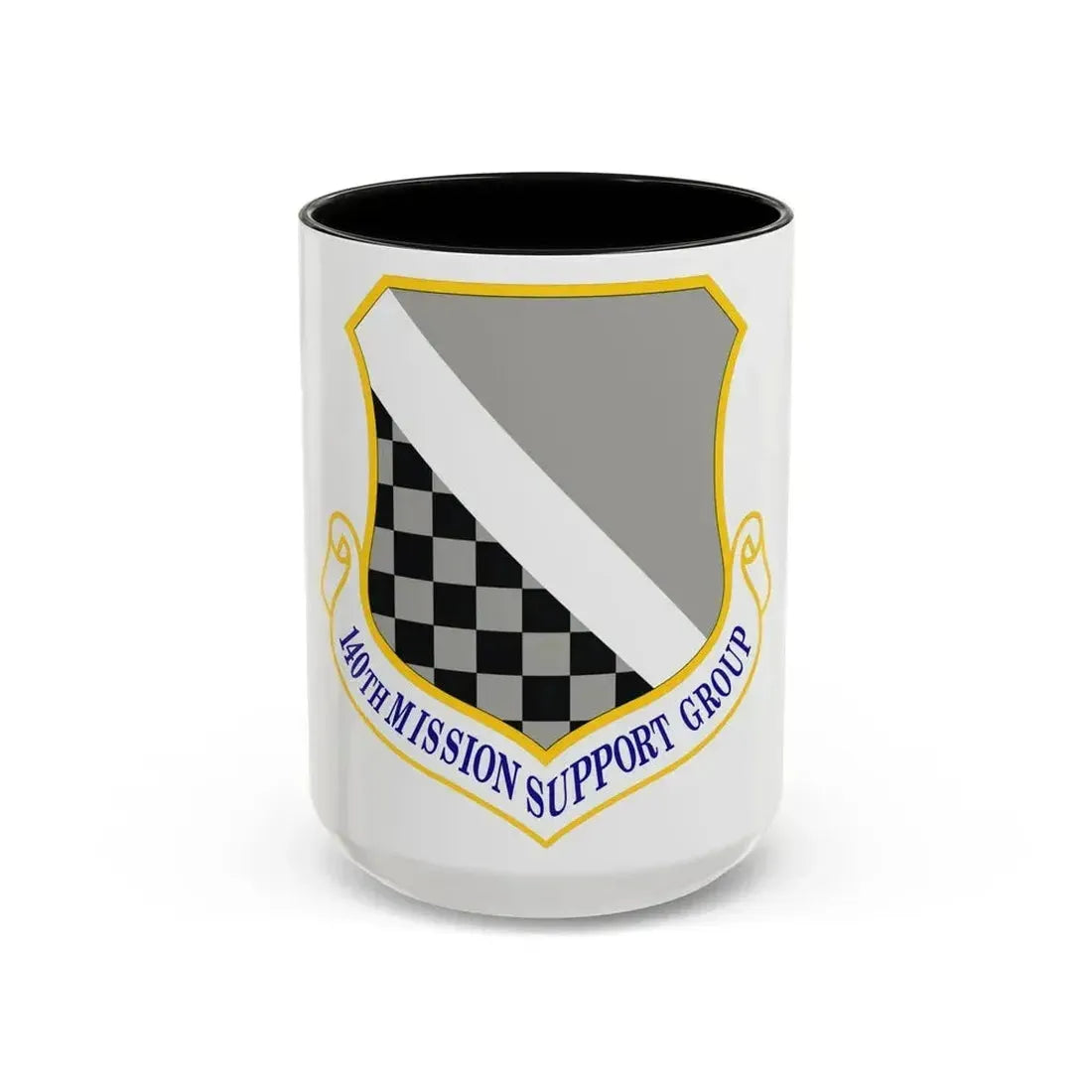140th Mission Support Group (U.S. Air Force) Accent Coffee Mug 15oz Black - Go Mug Yourself