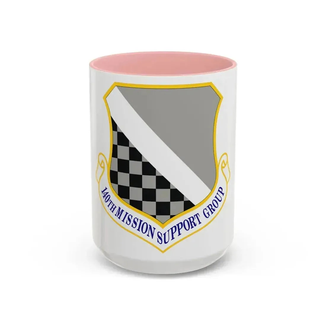 140th Mission Support Group (U.S. Air Force) Accent Coffee Mug 15oz Pink - Go Mug Yourself