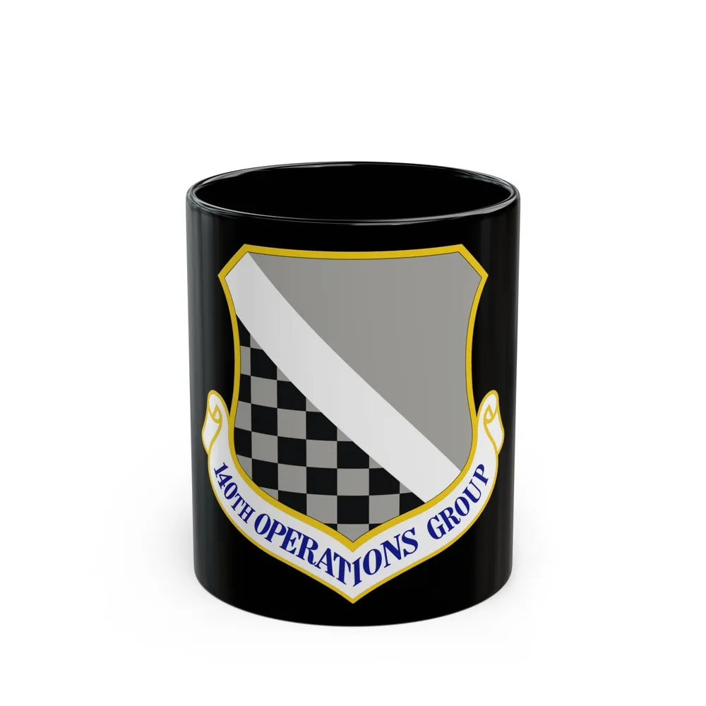 140th Operations Group (U.S. Air Force) Black Coffee Mug-11oz-Go Mug Yourself