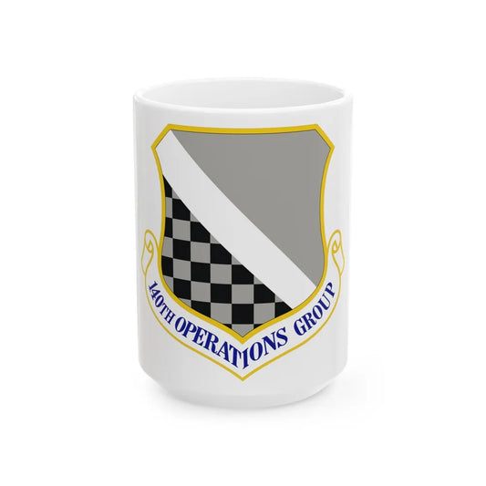 140th Operations Group (U.S. Air Force) White Coffee Mug-15oz-Go Mug Yourself