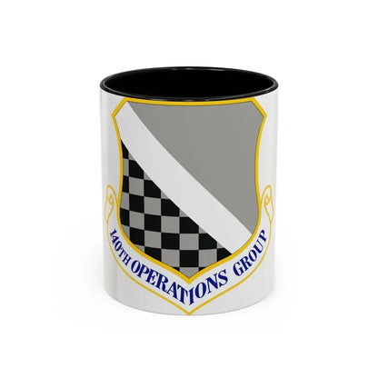140th Operations Group (U.S. Air Force) Accent Coffee Mug 11oz Black - Go Mug Yourself