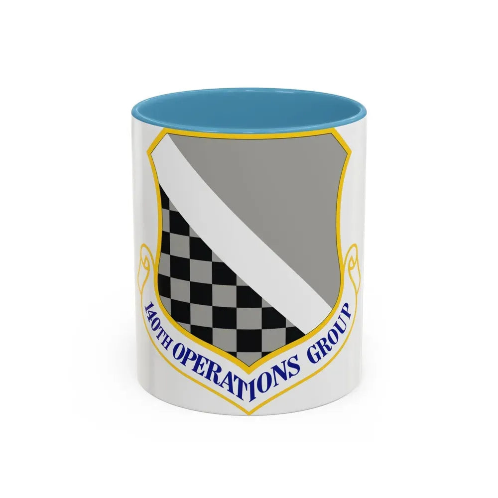 140th Operations Group (U.S. Air Force) Accent Coffee Mug 11oz Light Blue - Go Mug Yourself