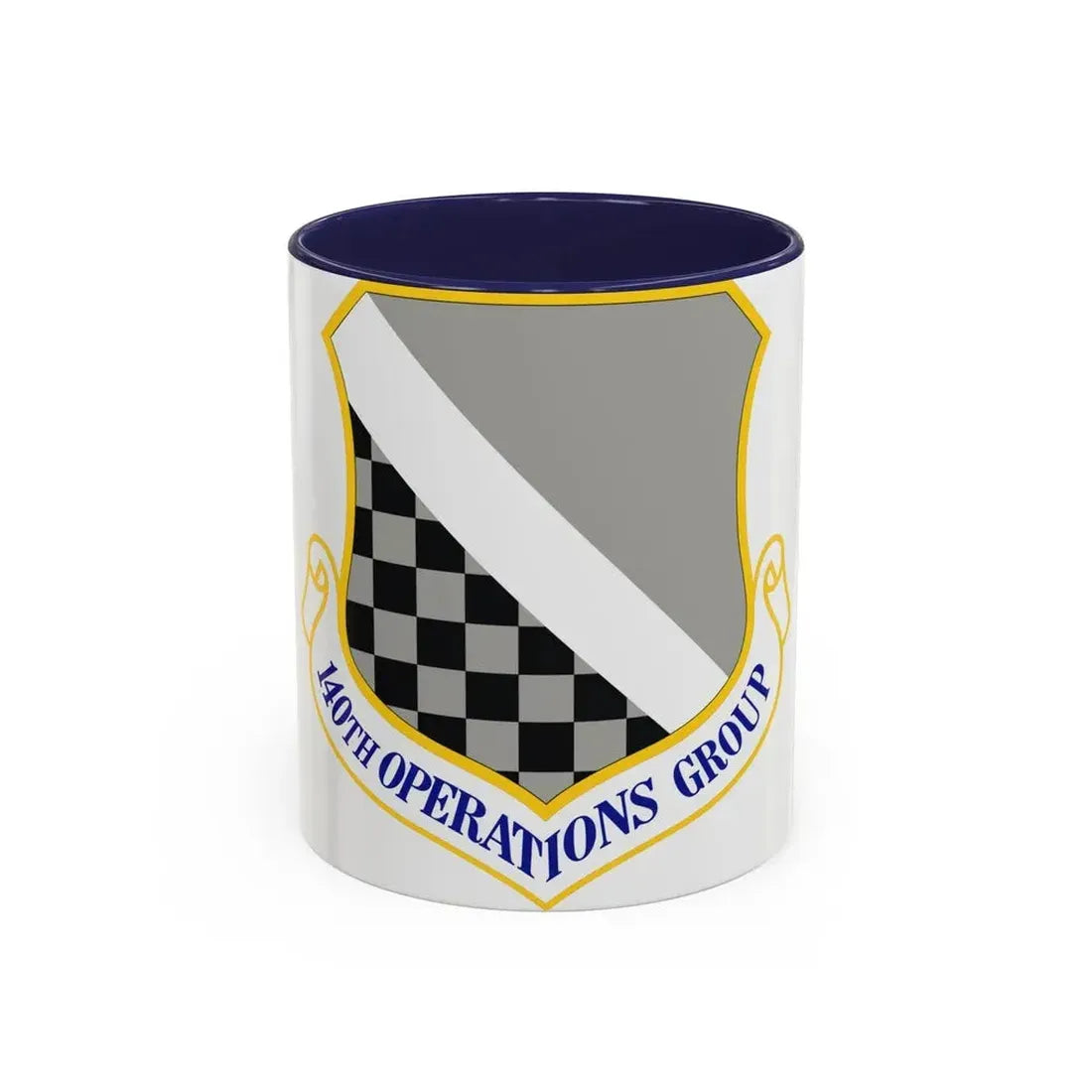 140th Operations Group (U.S. Air Force) Accent Coffee Mug 11oz Navy - Go Mug Yourself