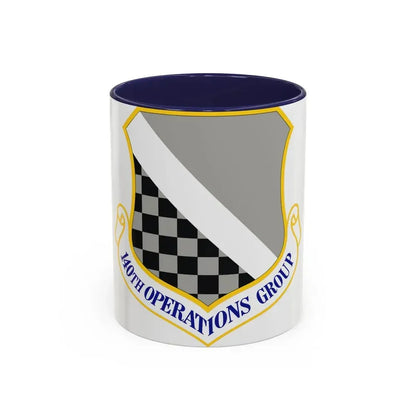 140th Operations Group (U.S. Air Force) Accent Coffee Mug 11oz Navy - Go Mug Yourself