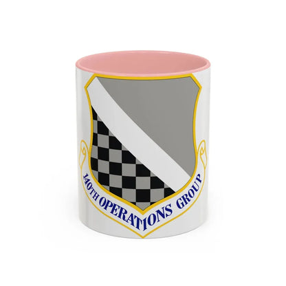 140th Operations Group (U.S. Air Force) Accent Coffee Mug 11oz Pink - Go Mug Yourself