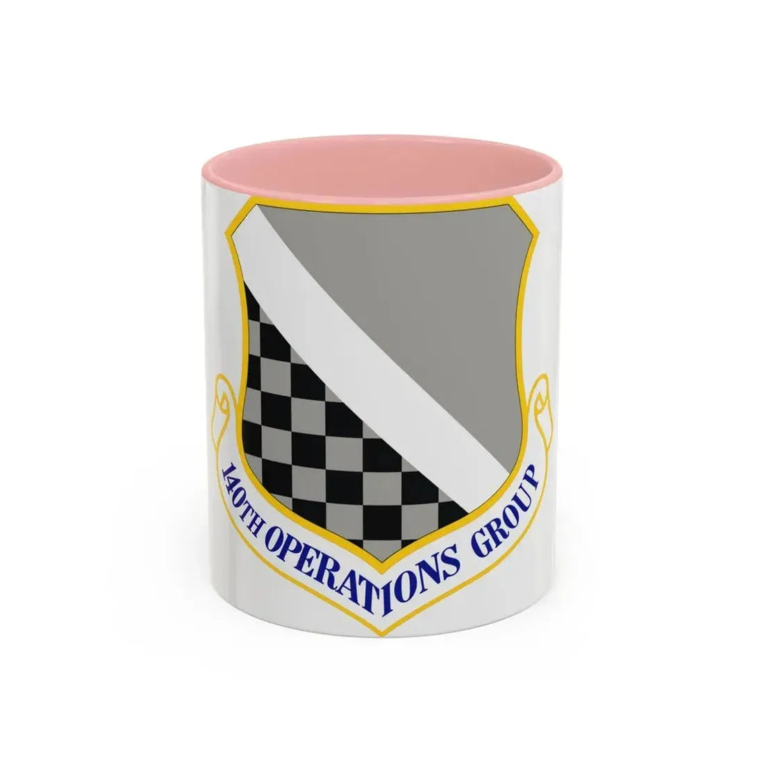 140th Operations Group (U.S. Air Force) Accent Coffee Mug 11oz Pink - Go Mug Yourself