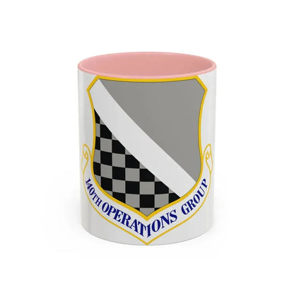 140th Operations Group (U.S. Air Force) Accent Coffee Mug 11oz Pink - Go Mug Yourself