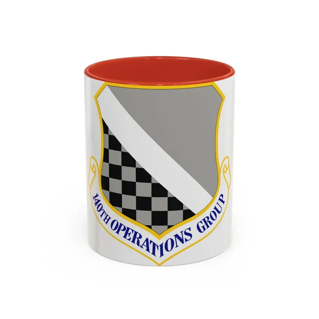 140th Operations Group (U.S. Air Force) Accent Coffee Mug 11oz Red - Go Mug Yourself