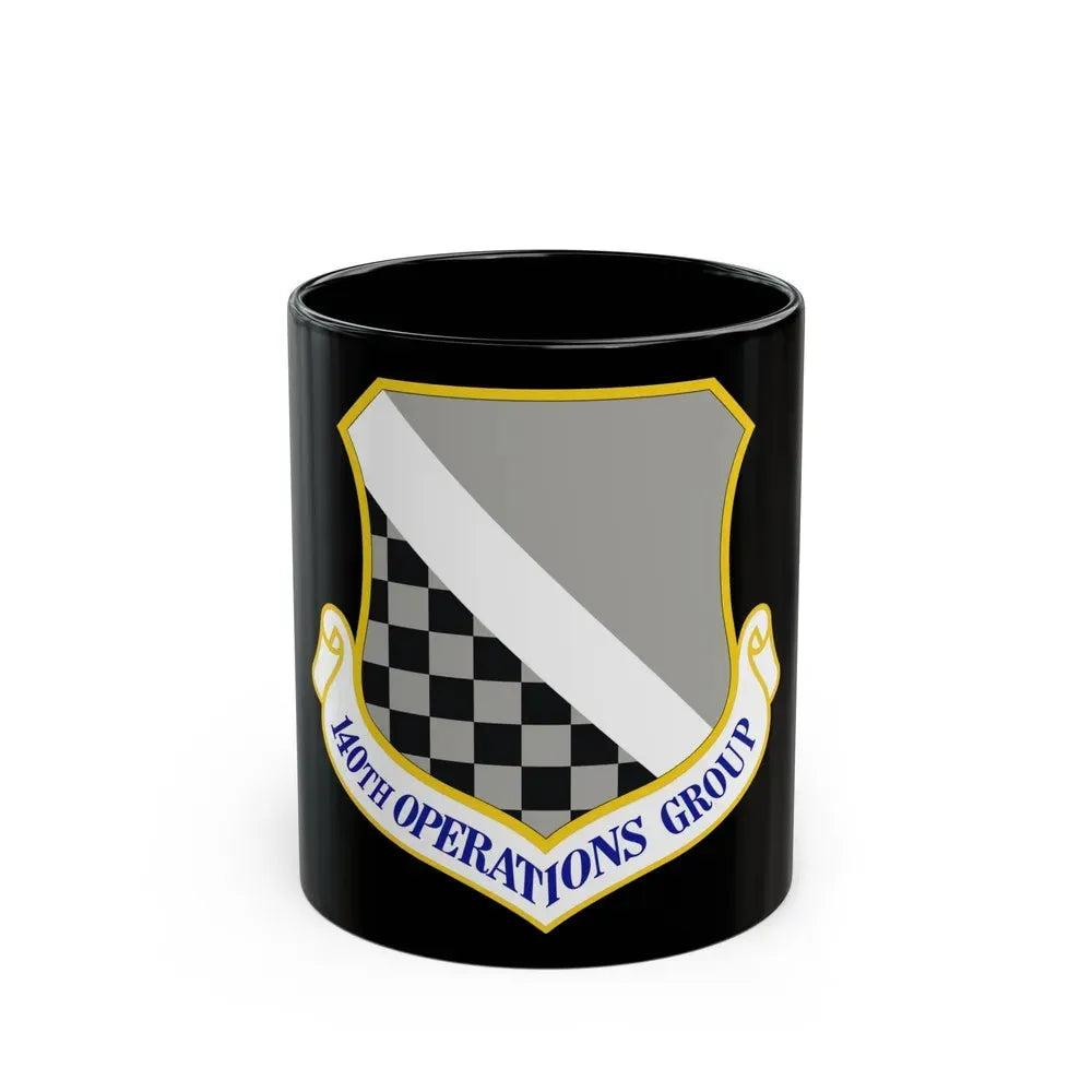 140th Operations Group (U.S. Air Force) Black Coffee Mug 11oz - Go Mug Yourself
